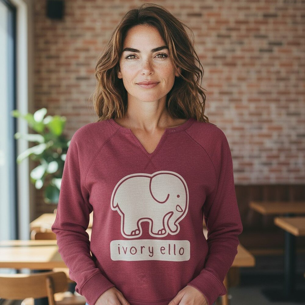 Ivory Ella "Save The Elephants" Graphic Pullover - Picture 2 of 10
